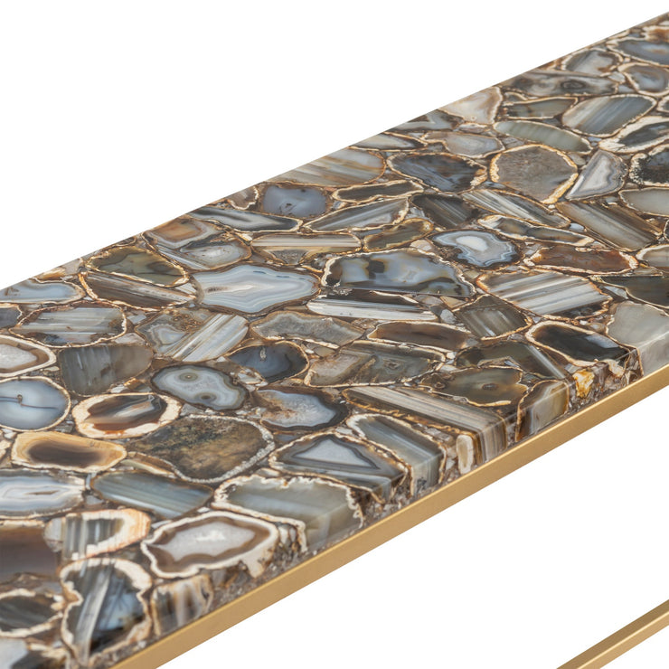 Crestview Collection Kendall Agate Console Table