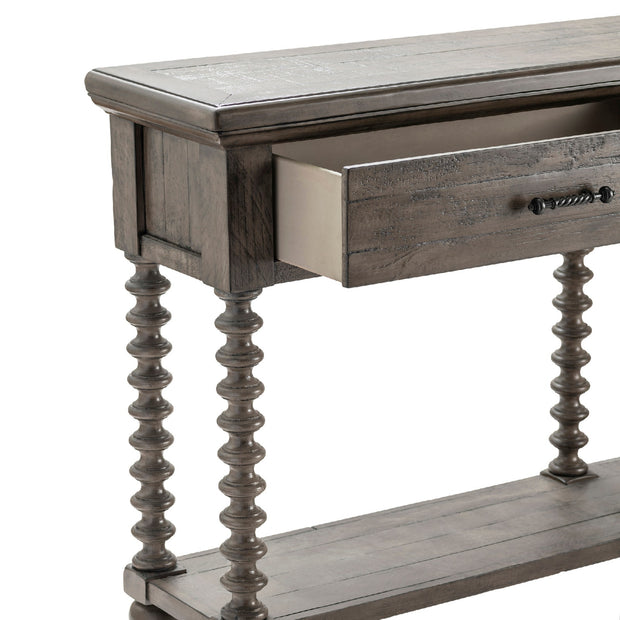 Crestview Collection Charleston Distressed Gray Console Table