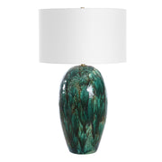 Uttermost Ceralene Deep Emerald Green Table Lamp