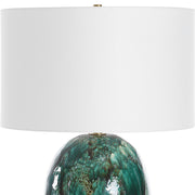 Uttermost Ceralene Deep Emerald Green Table Lamp