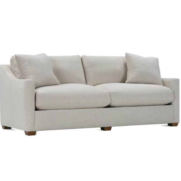 Rowe Furniture Bradford Neutral Performance Fabric 88” Sofa ~ Express Collection