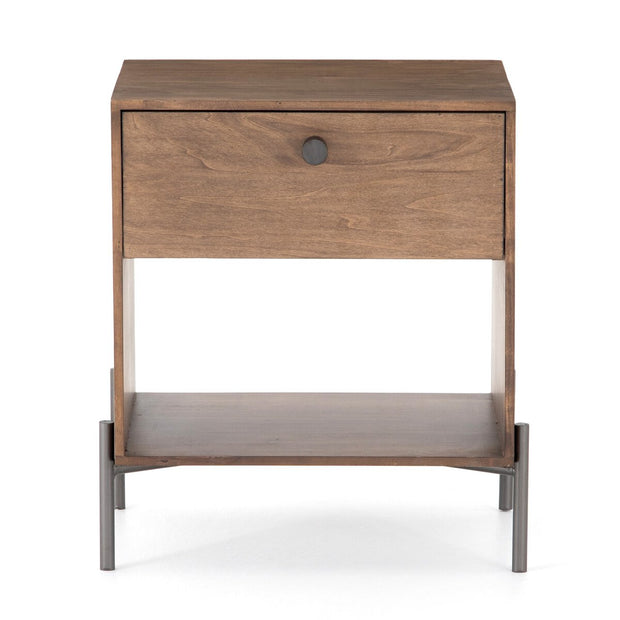 Four Hands Shelly Nightstand ~ Auburn Wood Finish