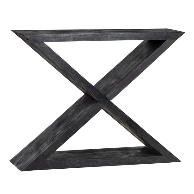 Crestview Collection Veritas Modern Black Console Table