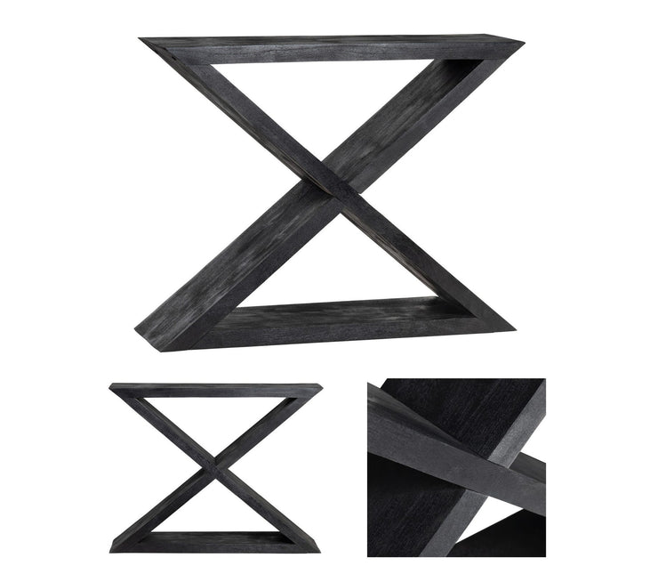 Crestview Collection Veritas Modern Black Console Table