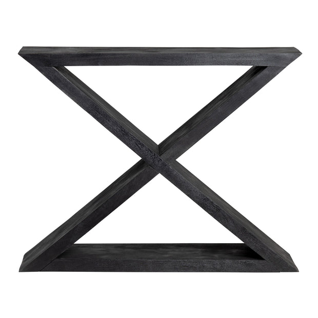 Crestview Collection Veritas Modern Black Console Table
