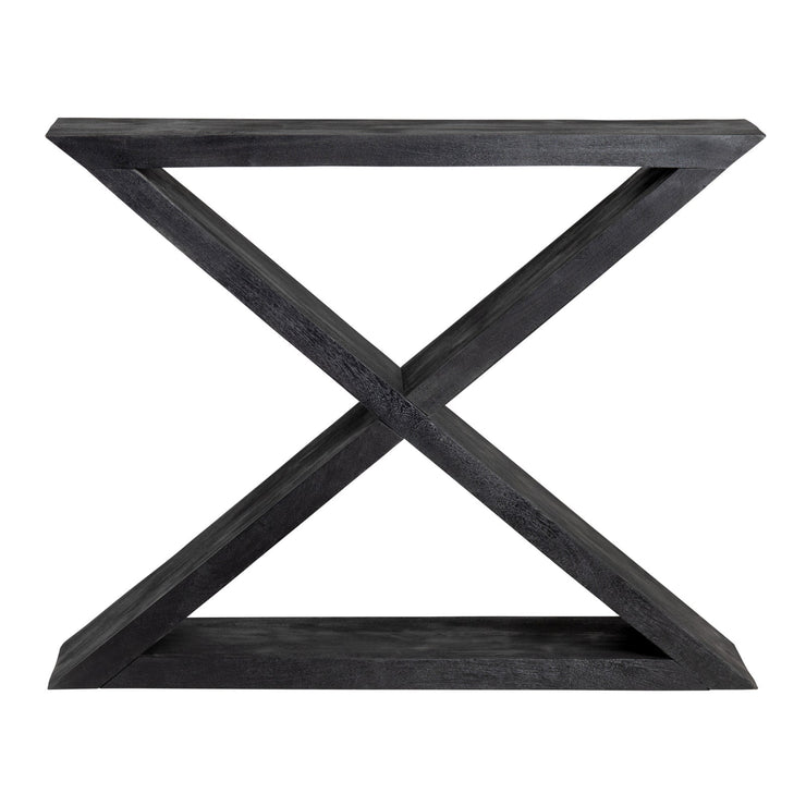 Crestview Collection Veritas Modern Black Console Table