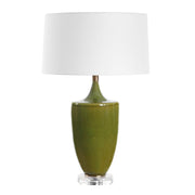 Uttermost Adela Crackled Moss Green Table Lamp
