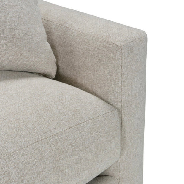 Rowe Furniture Bradford Neutral Performance Fabric 88” Sofa ~ Express Collection