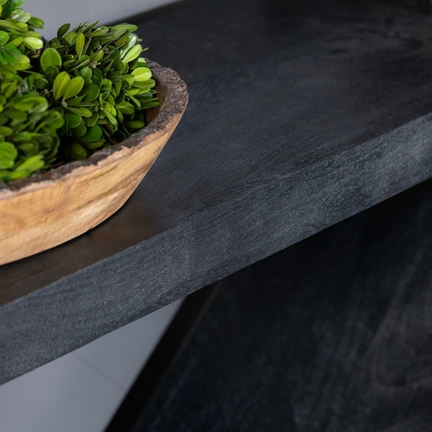 Crestview Collection Veritas Modern Black Console Table
