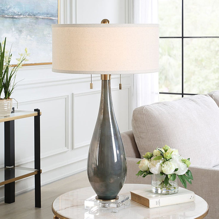 Uttermost Cardoni Smoke Gray Table Lamp –