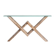 Crestview Collection Hanson Acacia Wood Console Table