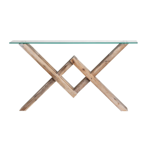 Crestview Collection Hanson Acacia Wood Console Table