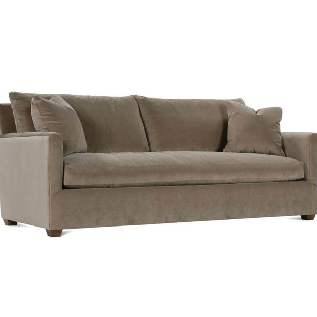 Rowe Furniture Lilah Fawn Brushed Velvet 89” Sofa ~ Express Collection