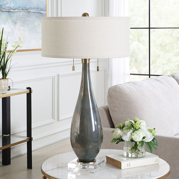 Uttermost Cardoni Smoke Gray Table Lamp