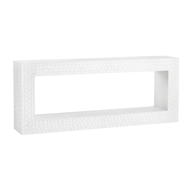Crestview Collection Malibu White Modern Console Table