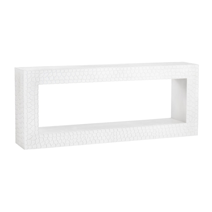 Crestview Collection Malibu White Modern Console Table