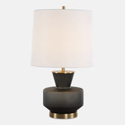 Uttermost Trentino Frosted Black Table Lamp