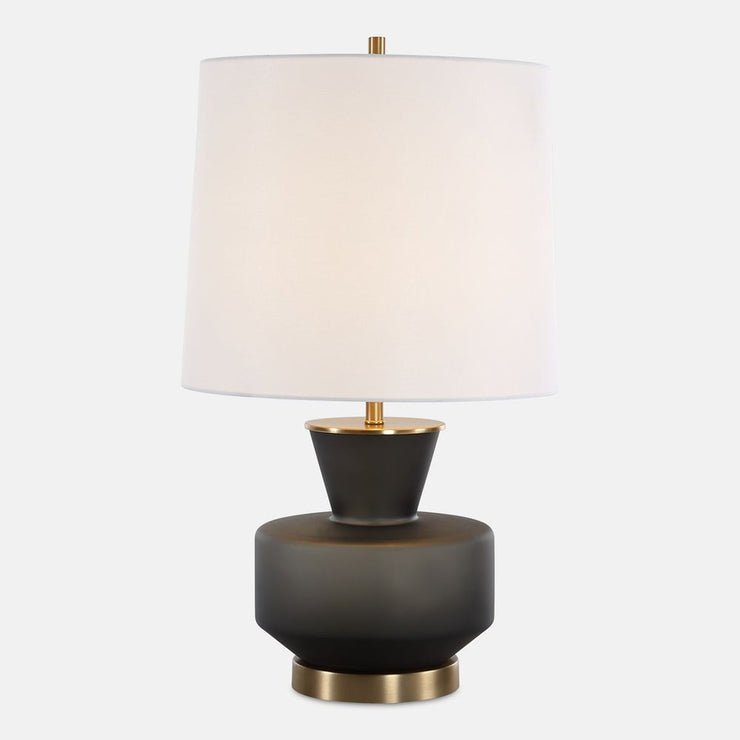 Uttermost Trentino Frosted Black Table Lamp