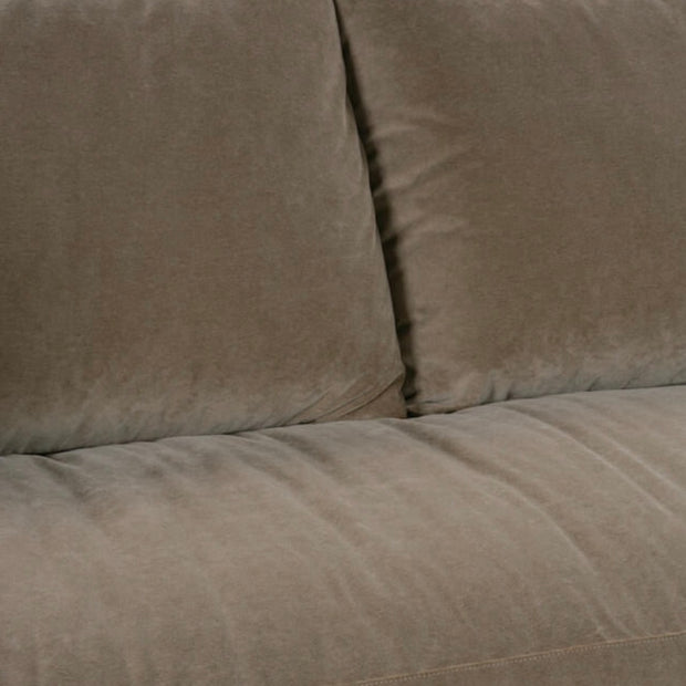 Rowe Furniture Lilah Fawn Brushed Velvet 89” Sofa ~ Express Collection