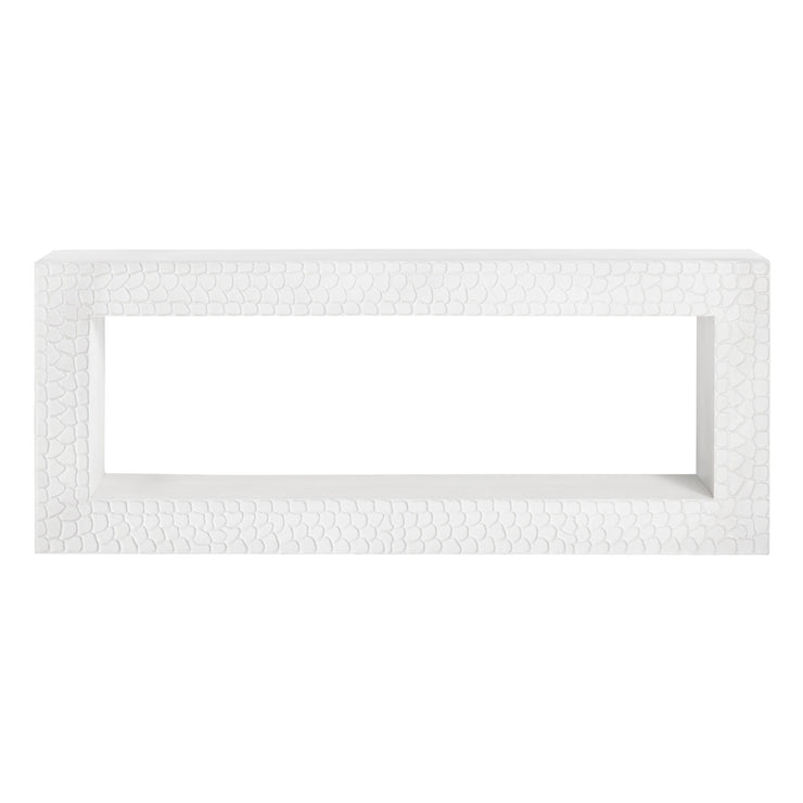 Crestview Collection Malibu White Modern Console Table
