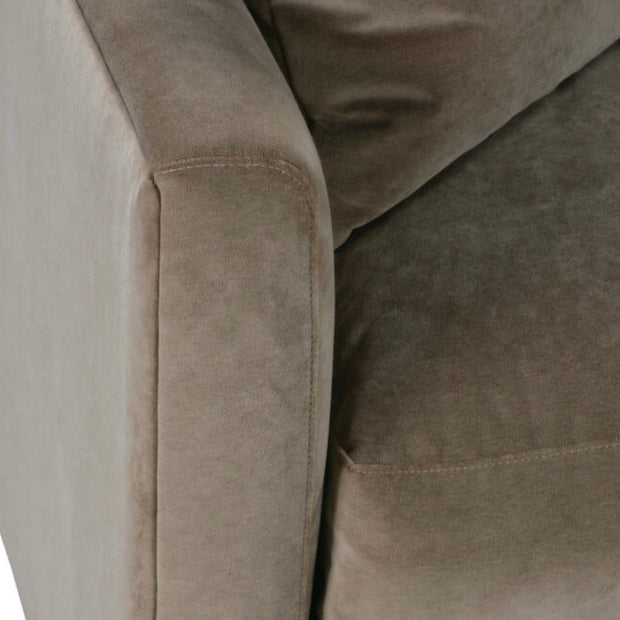 Rowe Furniture Lilah Fawn Brushed Velvet 89” Sofa ~ Express Collection