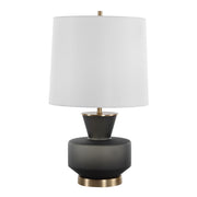 Uttermost Trentino Frosted Black Table Lamp