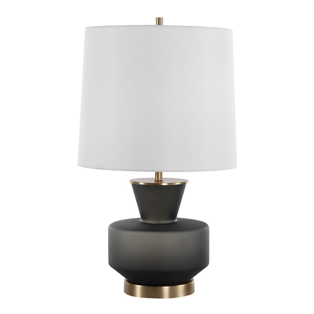 Uttermost Trentino Frosted Black Table Lamp