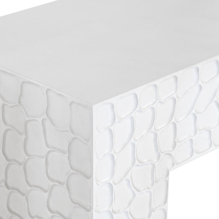 Crestview Collection Malibu White Modern Console Table