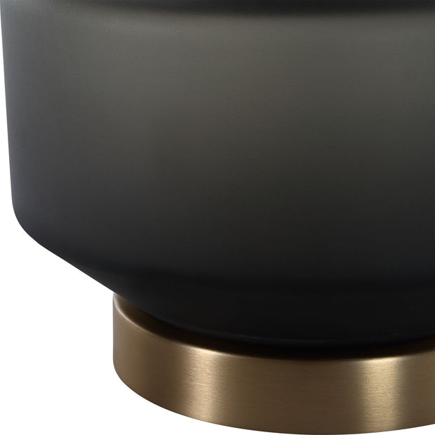 Uttermost Trentino Frosted Black Table Lamp