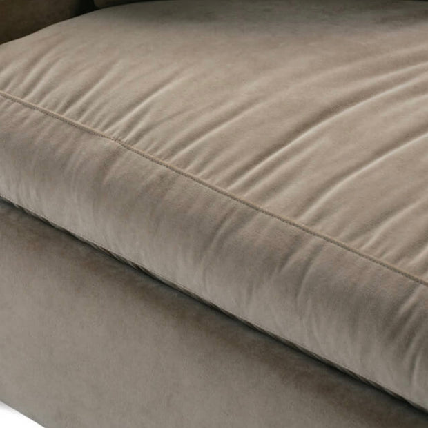 Rowe Furniture Lilah Fawn Brushed Velvet 89” Sofa ~ Express Collection
