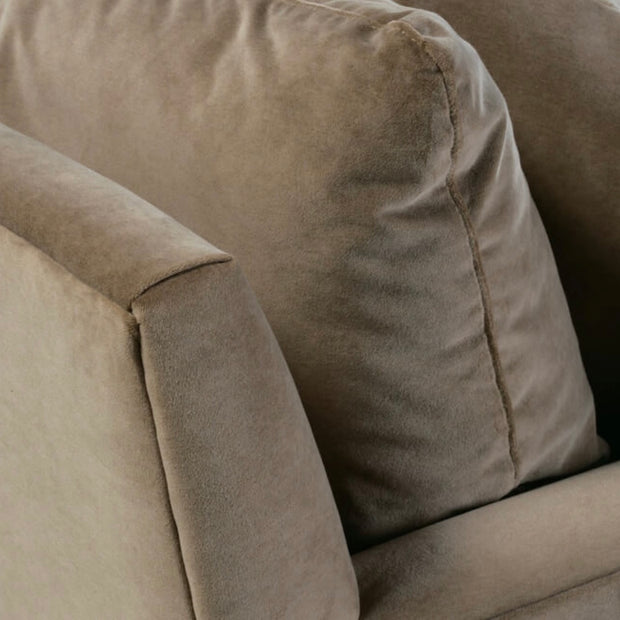 Rowe Furniture Lilah Fawn Brushed Velvet 89” Sofa ~ Express Collection
