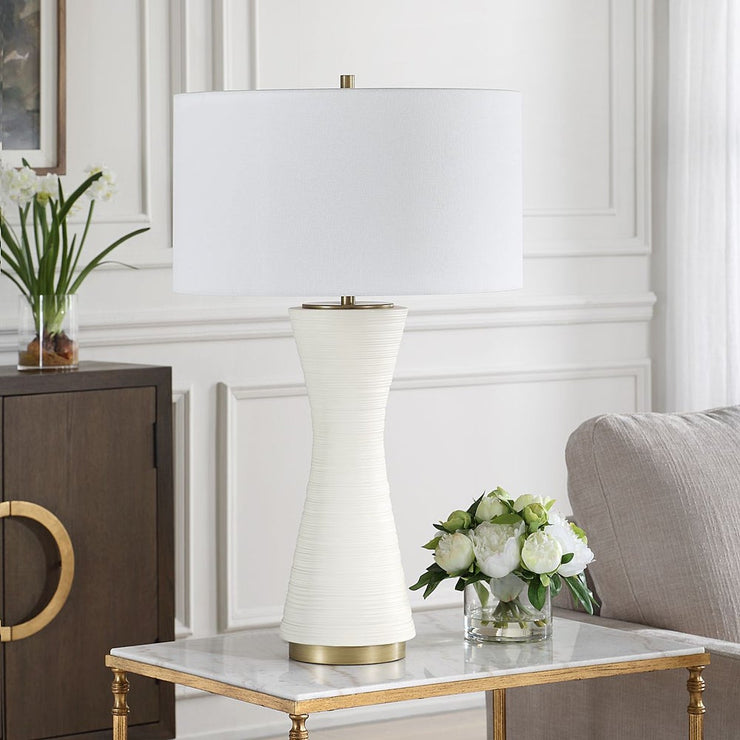 Uttermost Ridgeline Warm White Matte Table Lamp