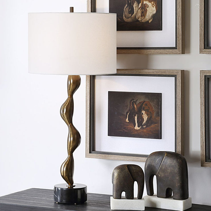 Uttermost Remolino Warm Bronzed Table Lamp