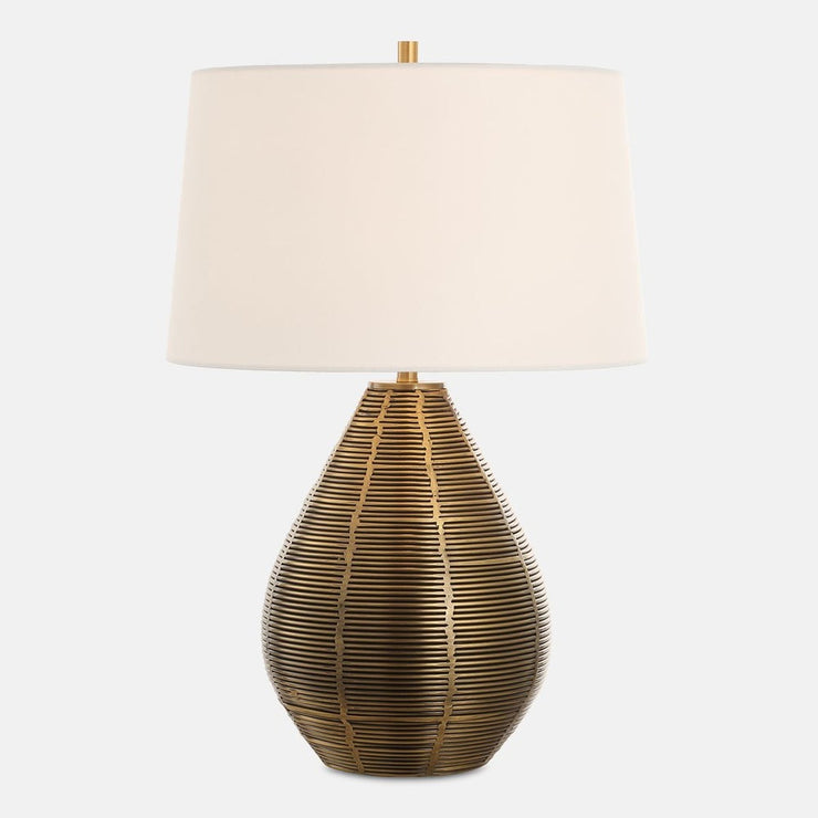 Uttermost Knowles Steel Based Brass Table Lamp