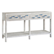 Crestview Collection Upstream Nautical Antique White Console Table