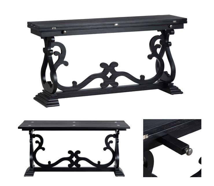 Crestview Collection Ashleigh Flip Out Console Table