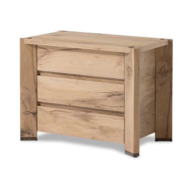 Four Hands Cassio Reclaimed Wood Nightstand ~ Natural French Oak