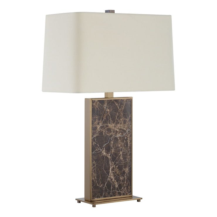 Uttermost Lafferty Dark Brown Marble Table Lamp