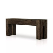 Four Hands Abaso Console Table ~ Ebony Rustic Wormwood Oak Wood Finish