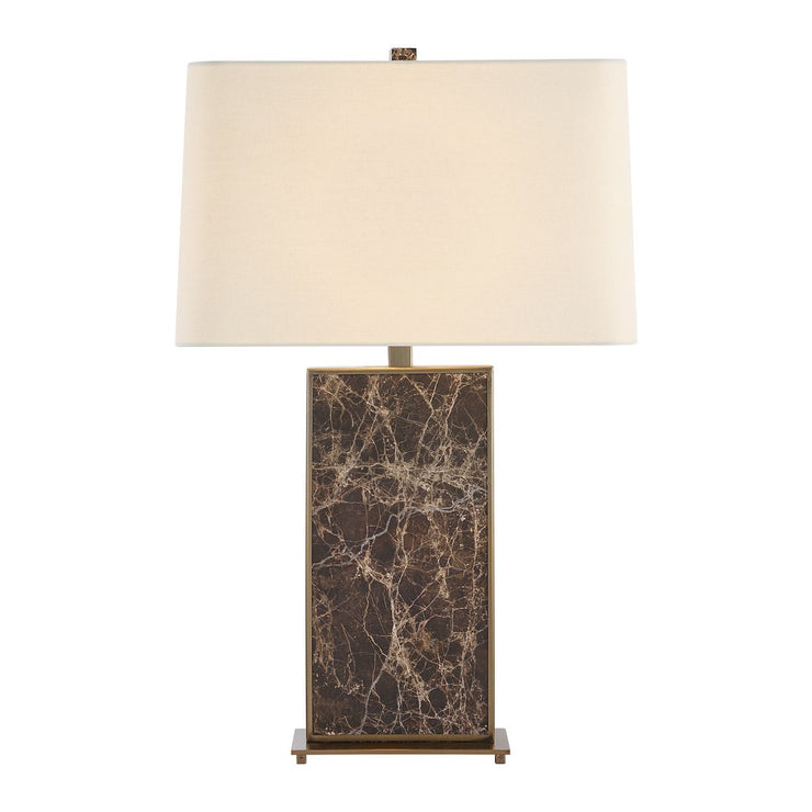 Uttermost Lafferty Dark Brown Marble Table Lamp