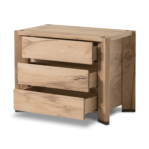 Four Hands Cassio Reclaimed Wood Nightstand ~ Natural French Oak