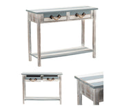 Crestview Collection Nantucket Weathered Woof Console Table