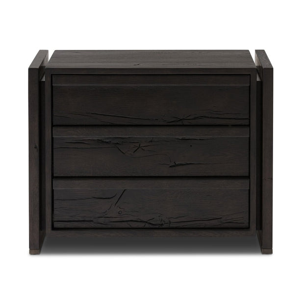 Four Hands Alora Reclaimed Wood Nightstand ~ Dark Expresso French Oak