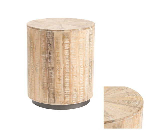 Crestview Collection Bengal Manor Organic Modern Round End Table