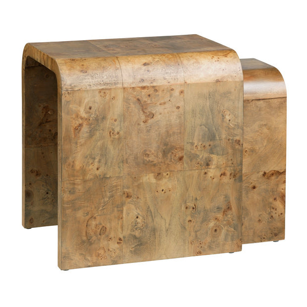 Crestview Collection Richmond Burl Wood Nesting End Tables