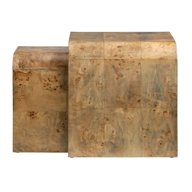 Crestview Collection Richmond Burl Wood Nesting End Tables