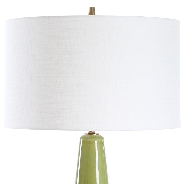 Uttermost Mendell Moss Green Glaze Table Lamp