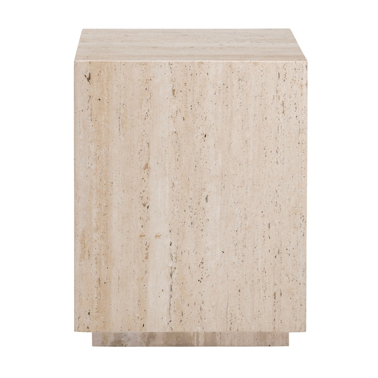 Crestview Collection Palermo Modern Natural Marble End Table