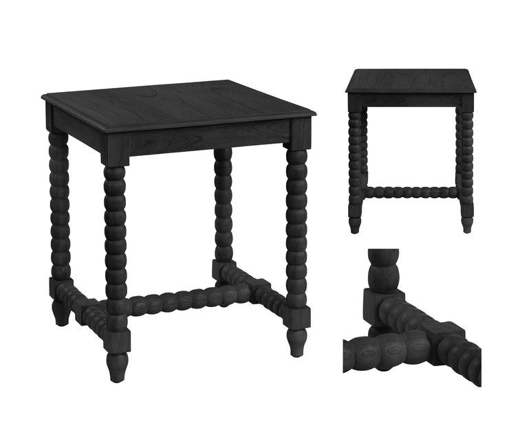 Crestview Collection Meridian Black End Table