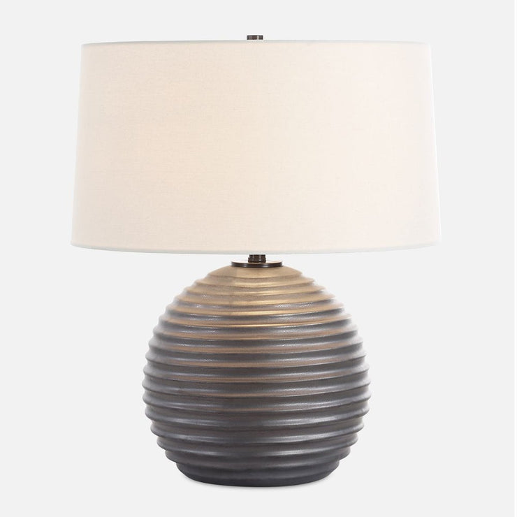 Uttermost Chelsom Satin Dark Bronze Glazed Table Lamp